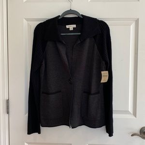 Coldwater Creek One-Button Sweater Jacket